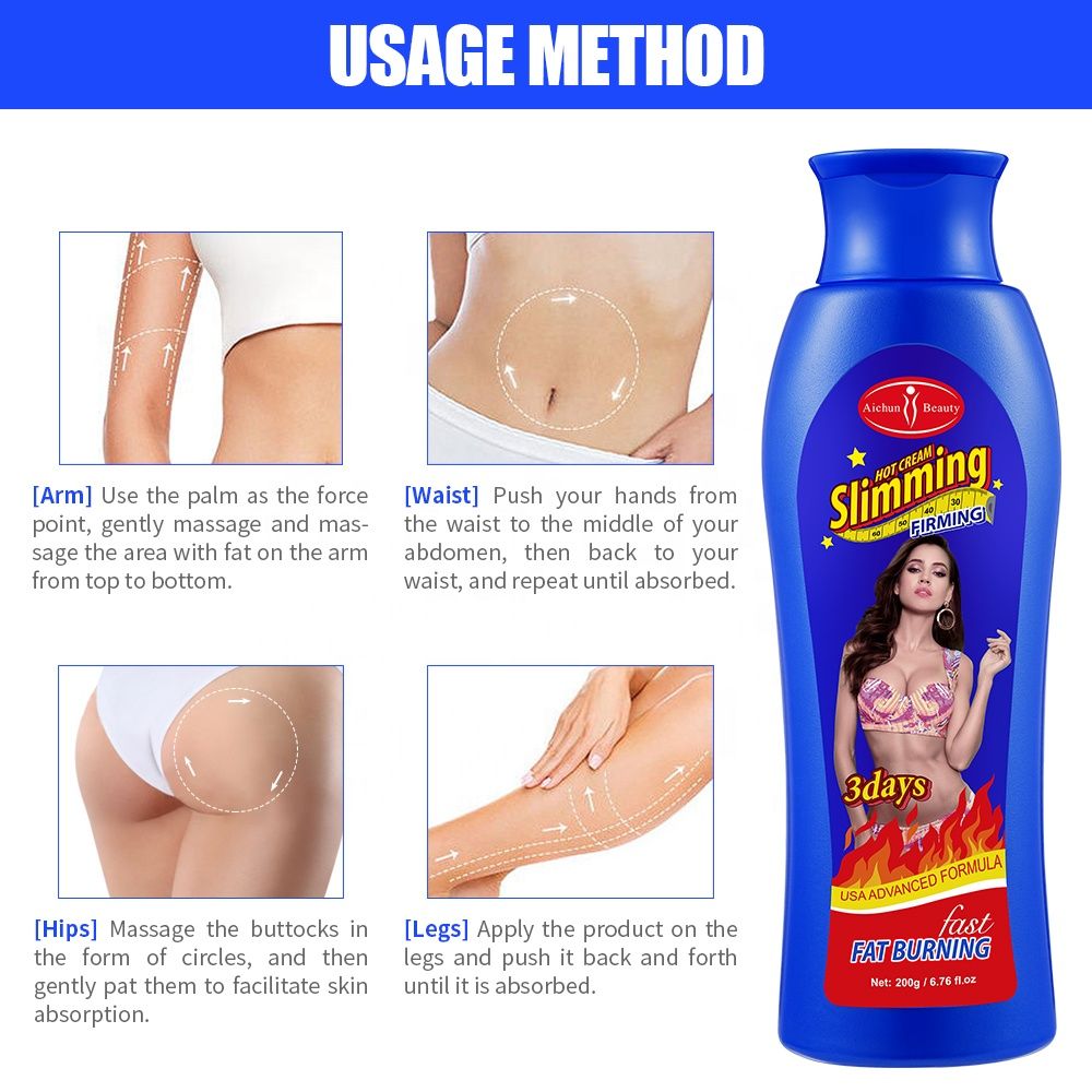AICHUN BEAUTY Hot Chilli Slimming Cream Firming 3days Fat Burning Lose Weight 200g