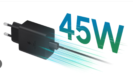 High Quality Original Samsung 45W/25W PD USB-C Adapter, USB-C to USB (5A) 1M Cable, Apple USB-C to Lightning 1M Cable, and USB-C Data Cable – Sold Separately