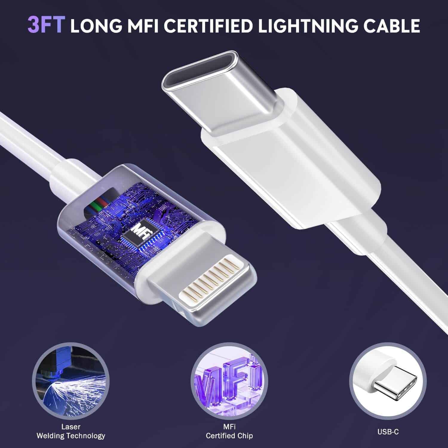 High Quality Original Samsung 45W/25W PD USB-C Adapter, USB-C to USB (5A) 1M Cable, Apple USB-C to Lightning 1M Cable, and USB-C Data Cable – Sold Separately