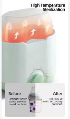 Double Bottle Milk Warmer – Electric Baby Bottle Warmer, Sterilizer, and Food Heater for Nutritious Baby Meals