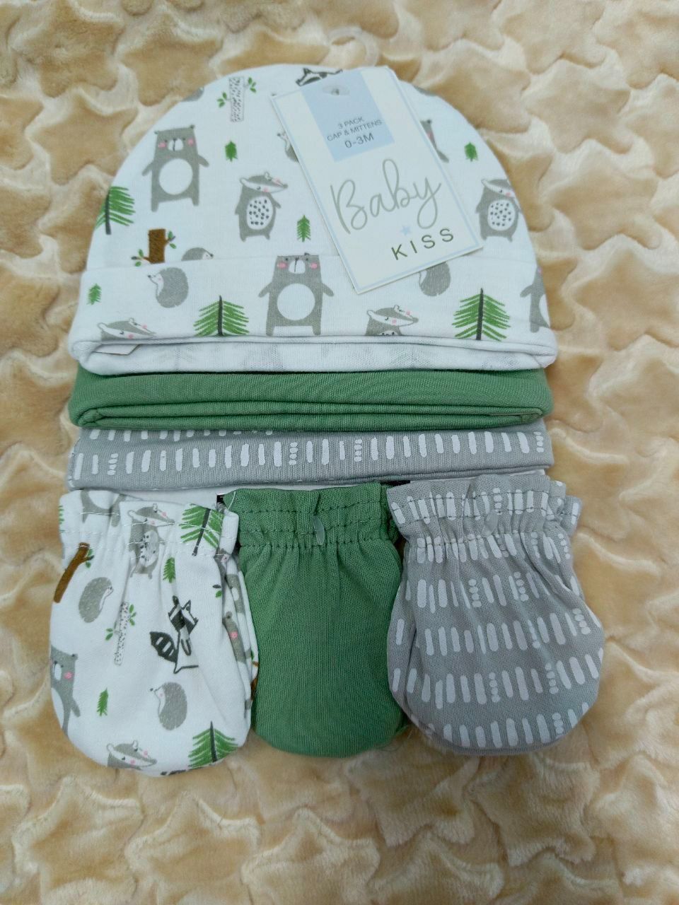 3 Baby Hats with Mittens – Soft, Comfortable, and Adorable Matching Sets for Newborns and Infants