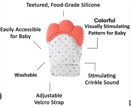 Premium Baby-Safe Silicone Teether Gloves – Gentle, Durable, and Soothing Teething Relief for Babies