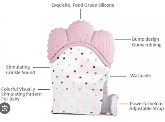 Premium Baby-Safe Silicone Teether Gloves – Gentle, Durable, and Soothing Teething Relief for Babies