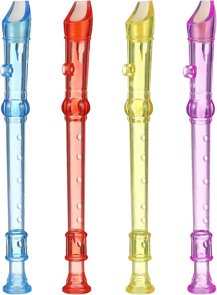 Plastic Recorder 6-Hole Mini Orchestra Musical Instrument - Perfect for Students, Beginners, and Kids