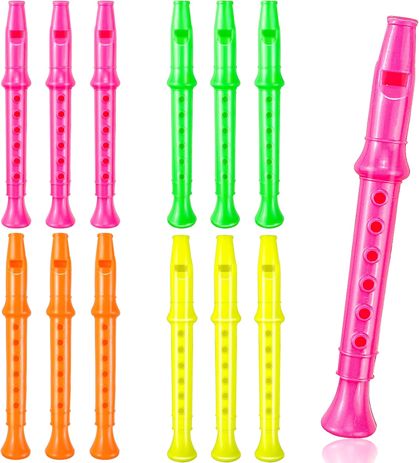 Plastic Recorder 6-Hole Mini Orchestra Musical Instrument - Perfect for Students, Beginners, and Kids