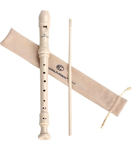 Yamaha YRS-23 Soprano Recorder Flute - German Fingering System in the Key of G - Durable Plastic Design for Students and Music Enthusiasts