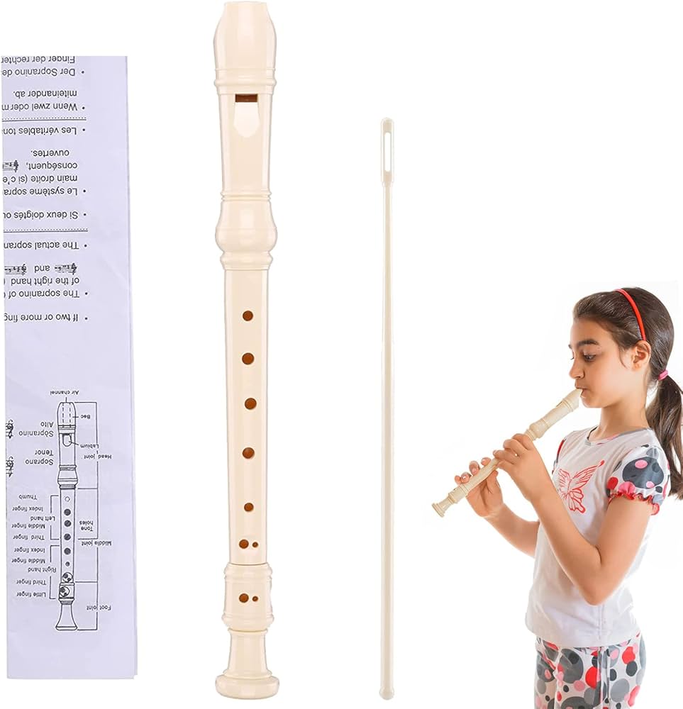 Yamaha YRS-23 Soprano Recorder Flute - German Fingering System in the Key of G - Durable Plastic Design for Students and Music Enthusiasts