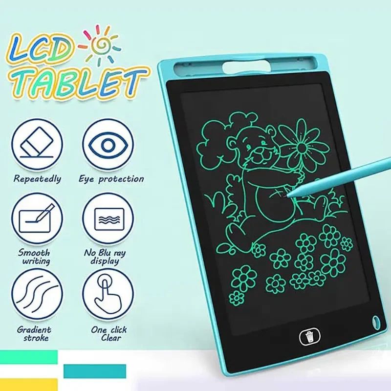 Smart 8.5-Inch LCD Writing Tablet for Kids & Adults – E-Note Pad, Doodle Board, Learning Gift with Smart Lock & Single-Tap Erase