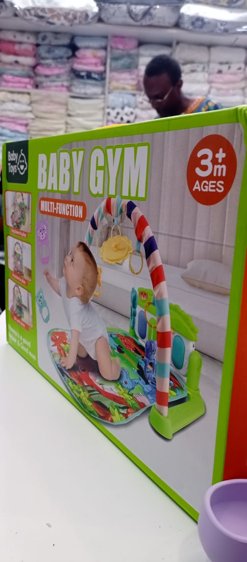 Fashion Baby Gym Playmat Deluxe Kick & Play Piano Gym & Maracas with Smart Stages Learning Content,5 Linkable Toys & 2 Soft Rattles For Newborn To Toddler (0-36M)