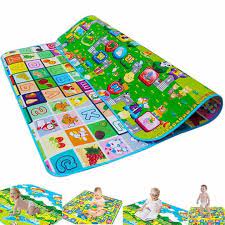 🧸 Baby Floor Mat – Soft, Safe & Fun Crawling and Play Mat for Babies & Toddlers (Foldable | Non-Slip | Waterproof | 120x180cm)