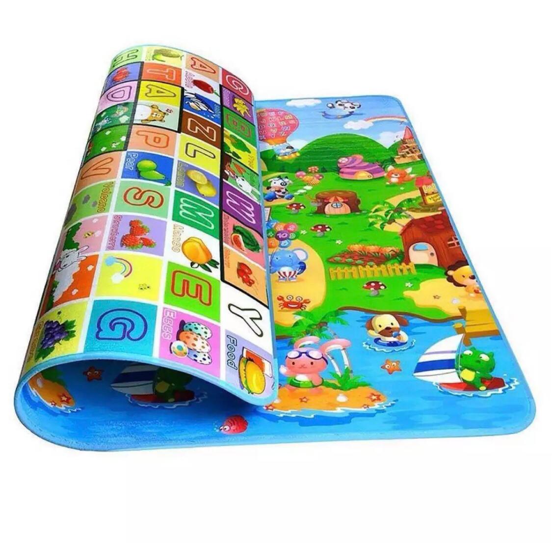 🧸 Baby Floor Mat – Soft, Safe & Fun Crawling and Play Mat for Babies & Toddlers (Foldable | Non-Slip | Waterproof | 120x180cm)