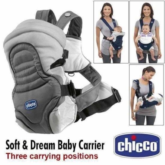 Fashion Chicco Soft and Dream 3-in-1 Baby Carrier for Newborns and Toddlers (3.5 kg to 18 kg) – Comfortable, Adjustable, and Breathable Design for Everyday Use