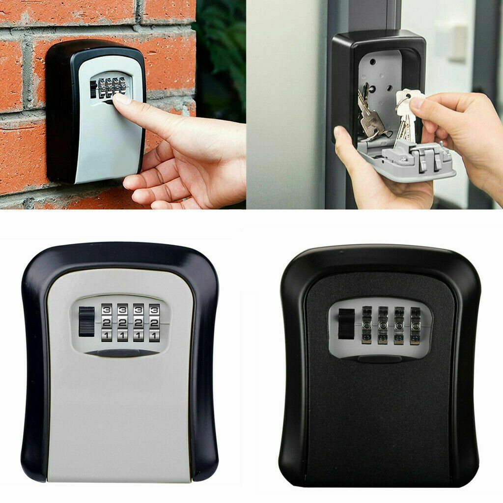 🔐 Outdoor Secure Key Lock Box – Large Wall-Mounted Key Safe with 12-Digit Code | Waterproof, Rustproof & Ultra-Robust for Home, Airbnb, Garage, or Office