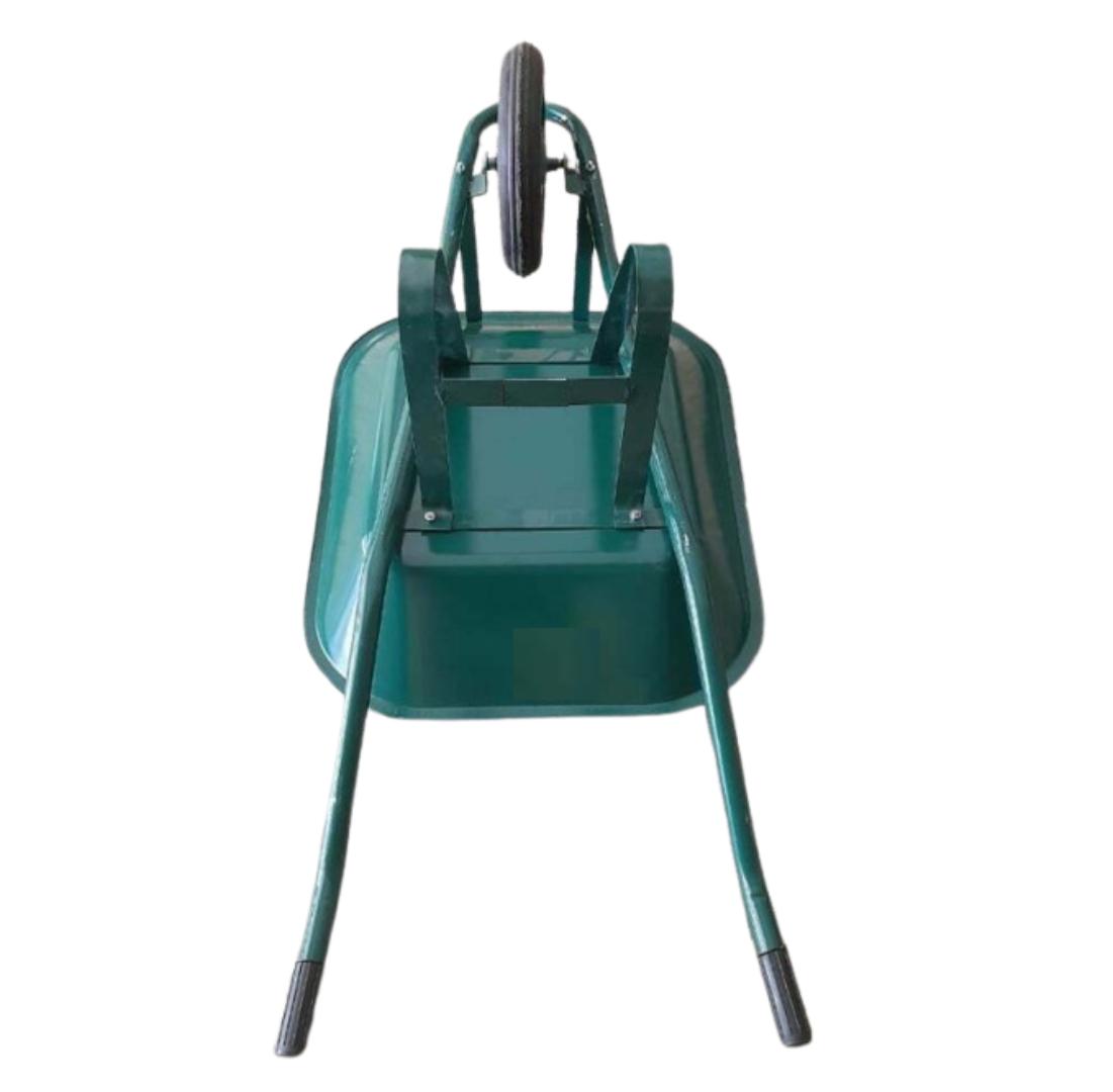 Heavy Duty Wheelbarrow / Rust Resistant Steel / Safe Handling for safety uses