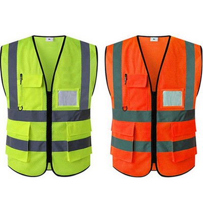 4 PIECES high quality Executive Reflective Vest with pockets