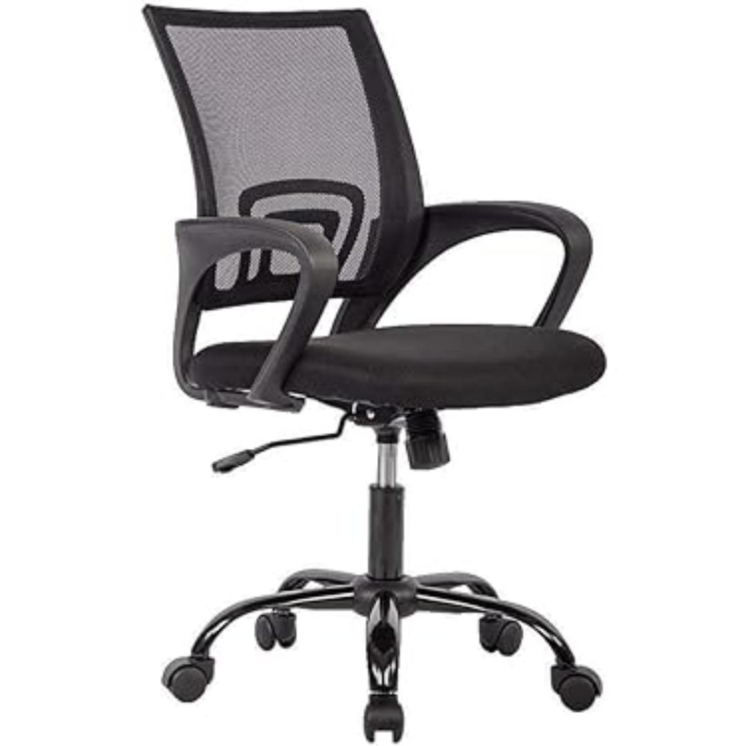 BestOffice Office Chair Ergonomic Cheap Desk Chair Mesh Computer Chair Lumbar Support Modern Executive Adjustable Stool Rolling Swivel Chair for Back Pain (Black)