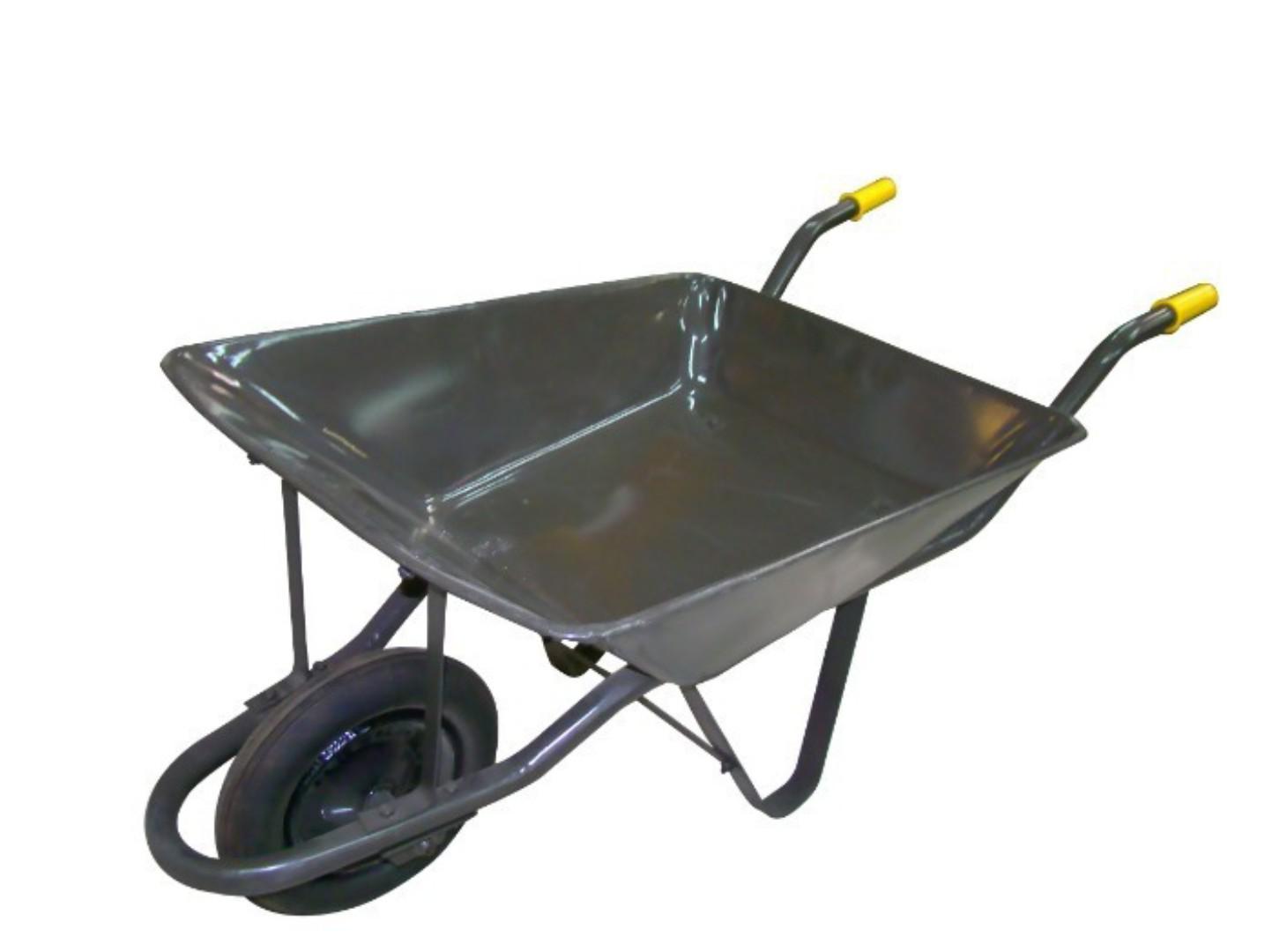 Heavy Duty Wheelbarrow / Rust Resistant Steel / Safe Handling