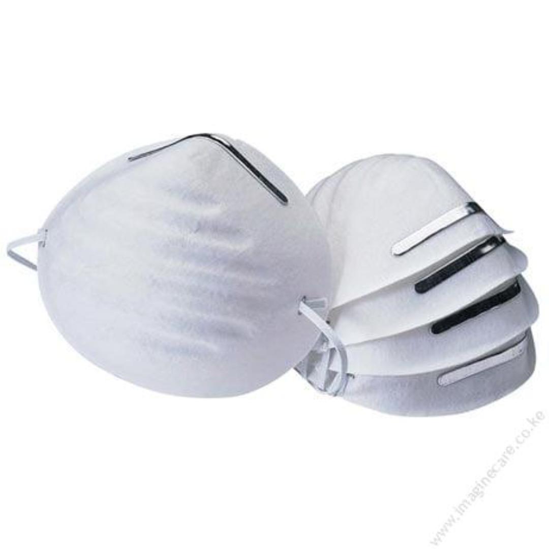 Non-Toxic Particle Dust Mask, Box Of 50, With Metal Clip, Standard Sun Power