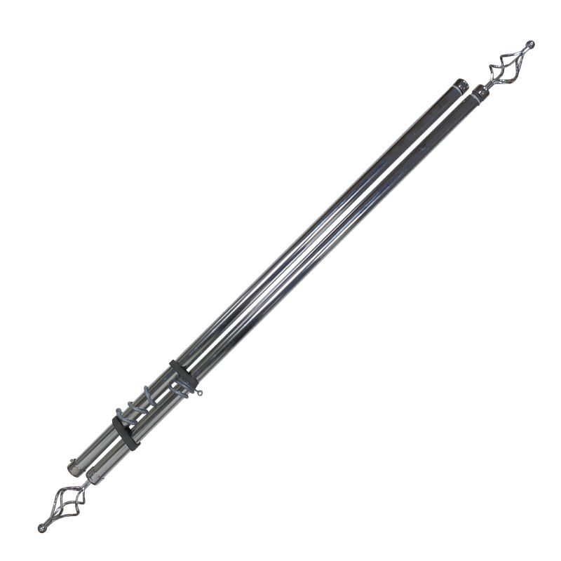 JOTO HOME 3M Double Pole Curtain Rod Adjustable Double curtain rods 3M double durable Treatment Window Curtain Rod Heavy Duty Drapery Rods with Brackets