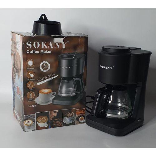 Sokany Coffee Maker SK-124Multi functional Electric 3 in 1 Breakfast Oven and Coffee Maker.  This appliance can toast bread, cook fried eggs, sausages, meat, bakes pies, pizza and cook coffee or tea s