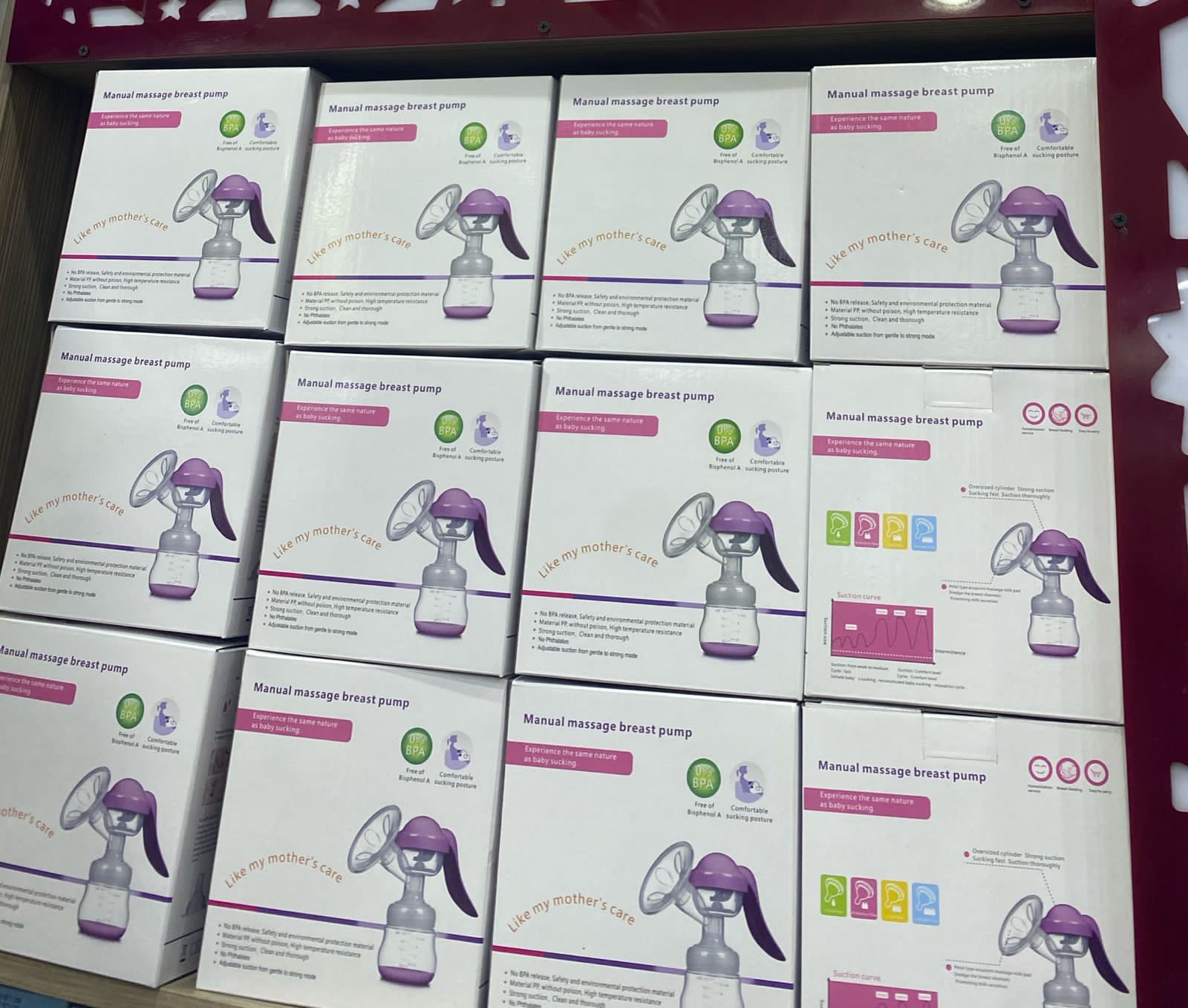 Manual pump  The Manual Breast Pump is a must-have breastfeeding device for mothers on-the-go, as it is portable, lightweight, and discreet. Whether you're at home, at work, or traveling, this breast