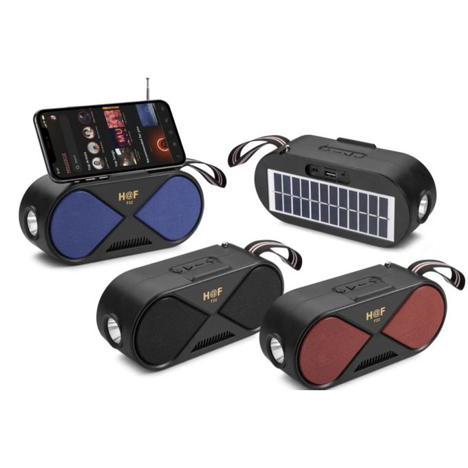 Wireless Bluetooth Speaker.The HF F22 Solar Bluetooth Speaker with high-performance drivers, the sound is clean and defined, You can enjoy the wonderful music, whether indoors or outdoors. Built-in la