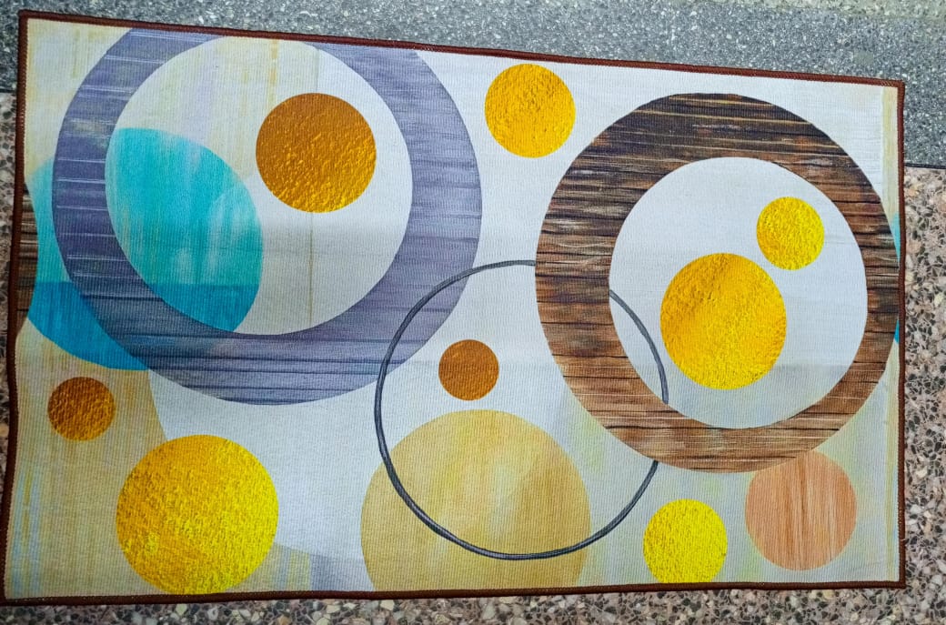 45 * 75 CM HIGH QUALITY 3D DOOR MAT  . Diatom mud material: Diatom mud floor mats contain diatomaceous earth, which has strong water absorption properties and can quickly absorb surface moisture. It d