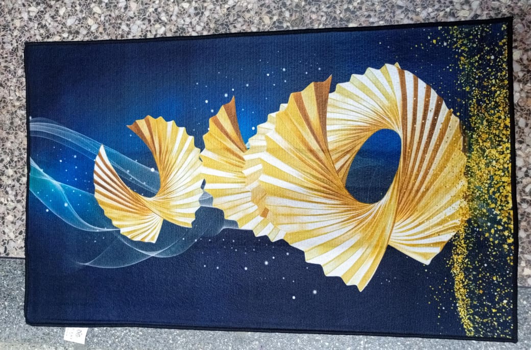 45 * 75 CM HIGH QUALITY 3D DOOR MAT  . Diatom mud material: Diatom mud floor mats contain diatomaceous earth, which has strong water absorption properties and can quickly absorb surface moisture. It d