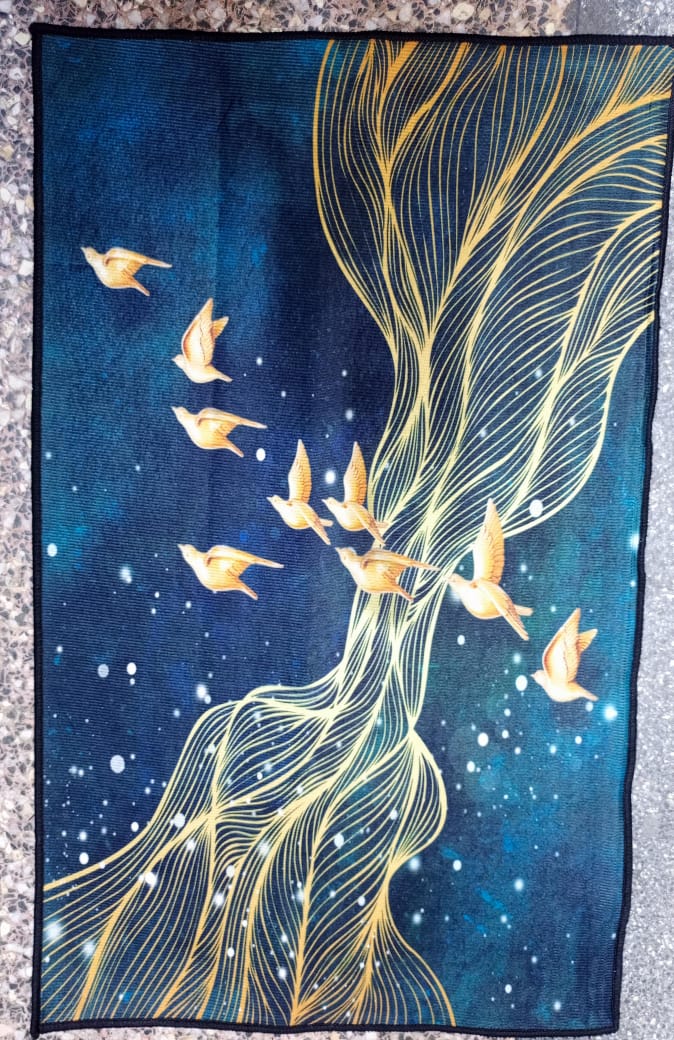 45 * 75 CM HIGH QUALITY 3D DOOR MAT  . Diatom mud material: Diatom mud floor mats contain diatomaceous earth, which has strong water absorption properties and can quickly absorb surface moisture. It d