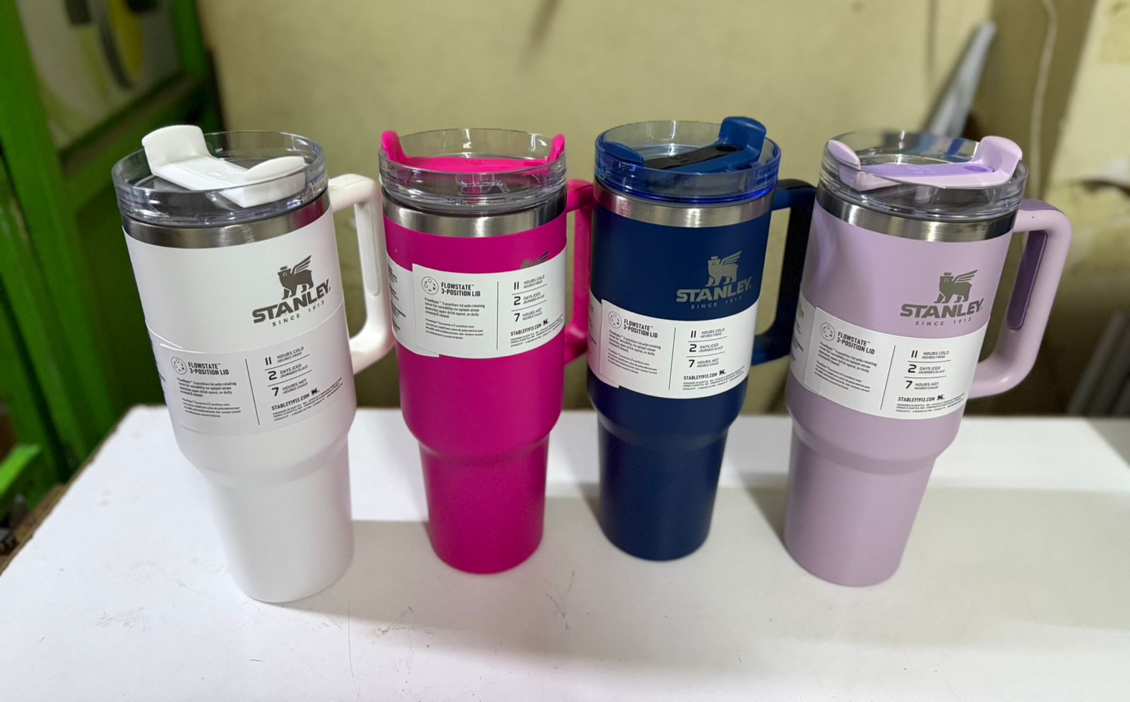 Stanley Mug Tumbler With Handle And Straw Lid, Insulated Reusable Stainless Steel Travel Mug Sports Water Bottle  Stay hydrated in style with the Mood The Cup reusable tumbler.