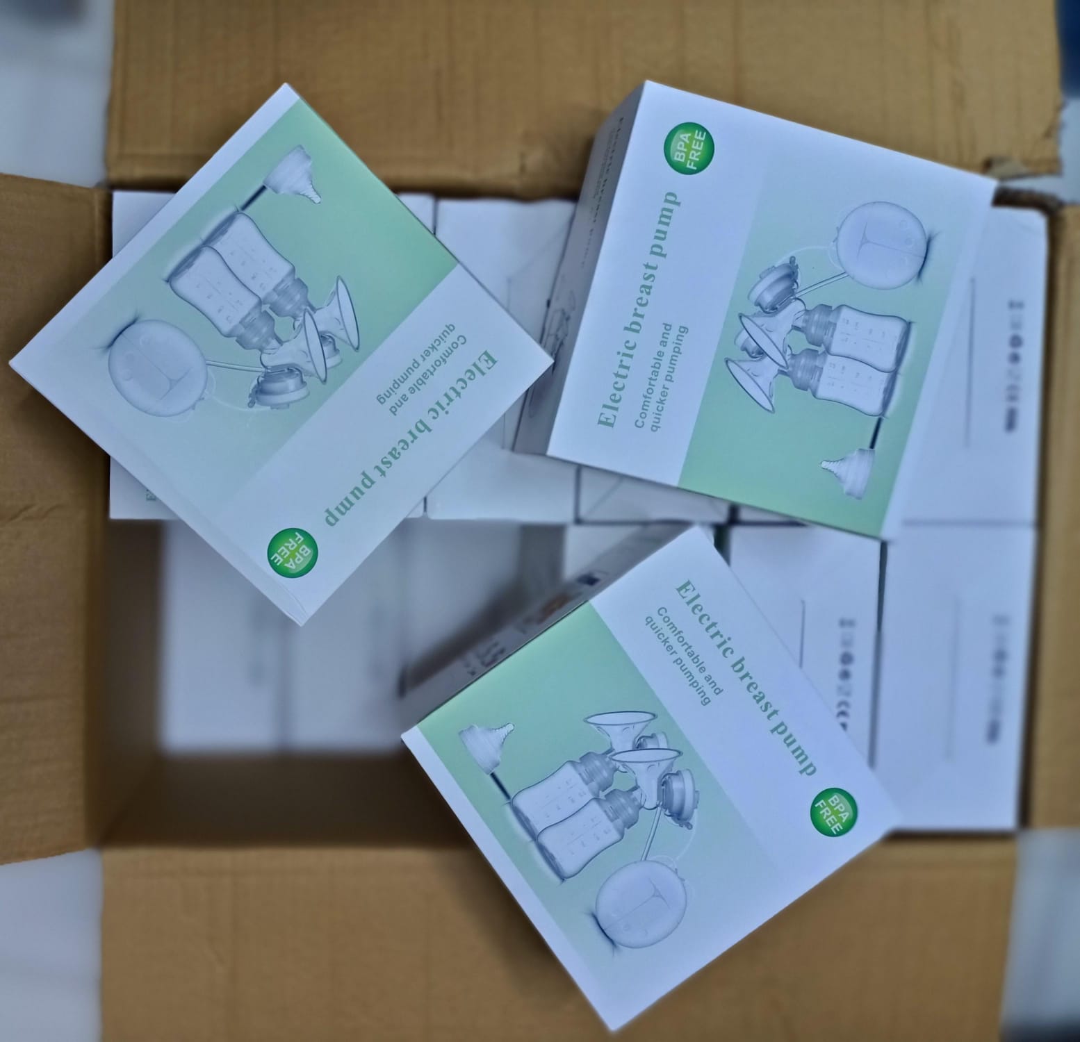 Electric breast pump The electric breast pump is pain free; it can control the suction and adjust the strength freely.Double Breast Pump. With the T-tube, you can use it as single breast pump or doubl