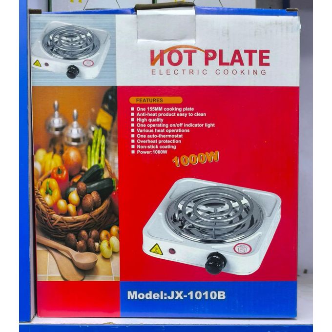 Hot plate Cook smart and save space with this Single Spiral Coil Hotplate Electric Cooker. Designed for small kitchens, dorms, offices, and travel, it features a heavy-duty cast-iron coil burner that