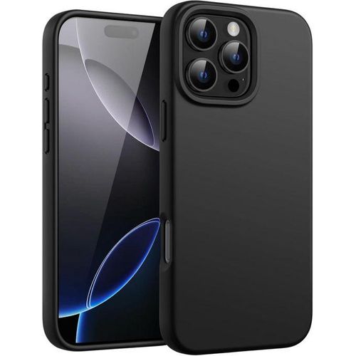 Soft Silicone Black Phone Case For iphone 16 pro max
