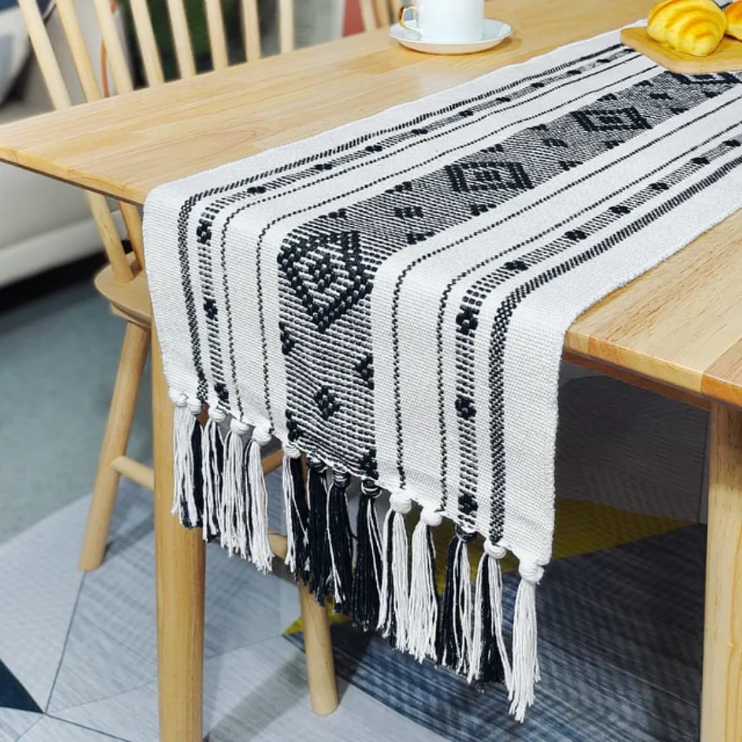 35*210cm Runner Material: Cotton/ Linen Modern Braided Table Runner Elegant Dining Table Decor