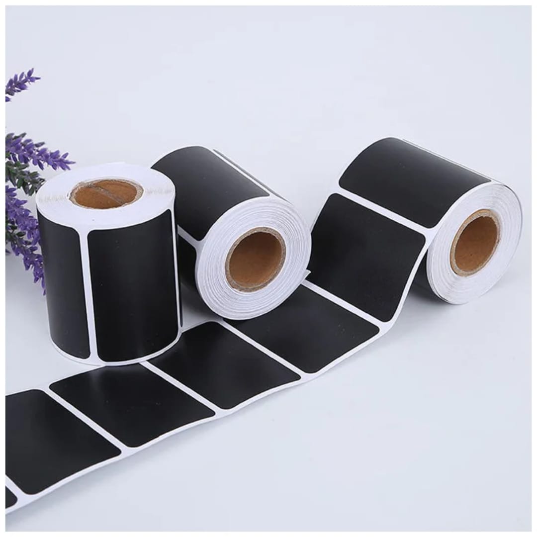 120pcs BLACK Multipurpose stickers /pantry labels(sticks on all surfaces i.e glass, aclyric etc)
