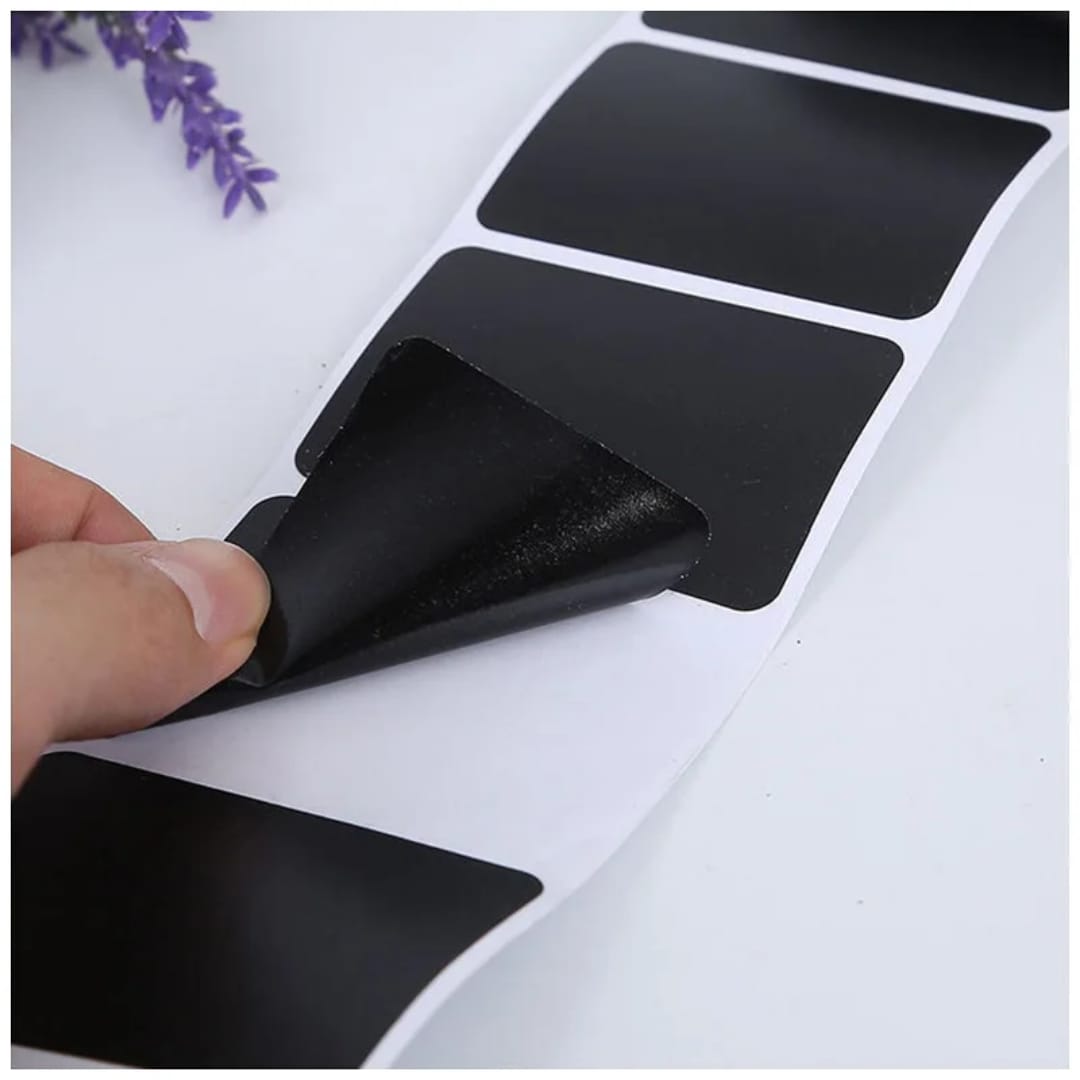 120pcs BLACK Multipurpose stickers /pantry labels(sticks on all surfaces i.e glass, aclyric etc)