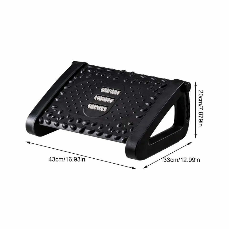 Ergonomic Adjustable foot rest 🔅Have Rollers that massages and relaxes your feet  🔅Soothes  fatigued feet🔅5 level adjustment swing range up and down, can be used by children and adults.
