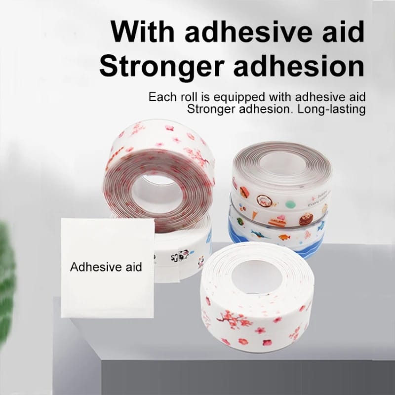 💚Self Adhesive Sealing Tape  Anti Mould,Useful to seal and avoid moisture. floral design