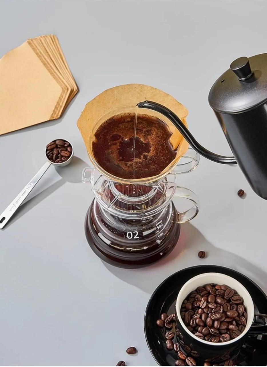 50PCS Disposable Coffee  filter Paper. Size - This cone coffee filters paper great fits for your drippers.