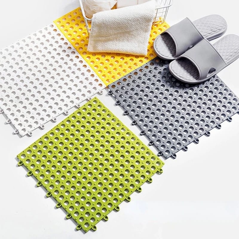 1PC Inter Locking Anti-Slip Bathroom/Balcony  Floor Mats ,Measure 30*30cm,Perfect for bathroom,balcony & laundry area. NO TILES/ SLIPPERLY TILES USE THESE MATS,