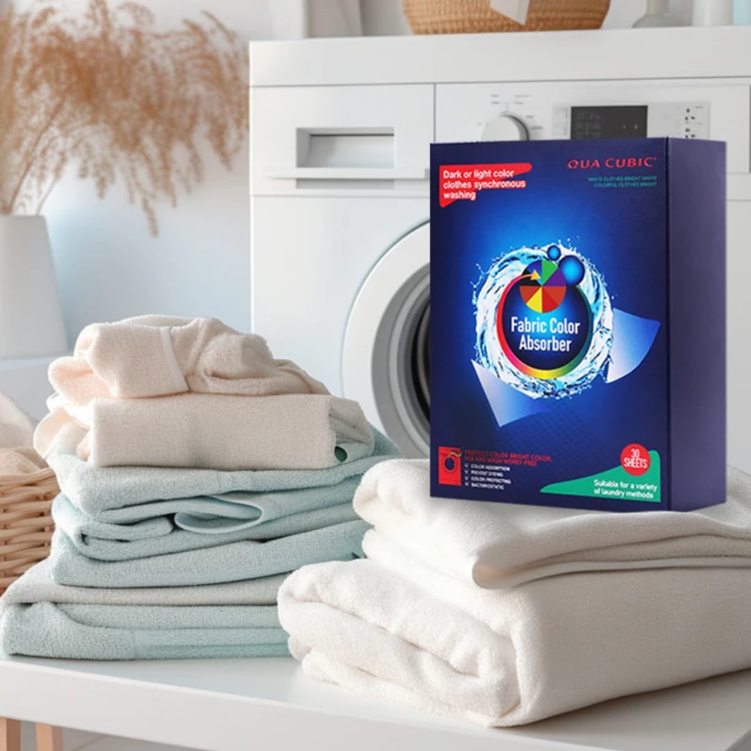 50PCS Fabric Color Absorber Sheets, Anti-Dyeing Fabric Color Absorbing Paper, Cross-Resistant Dyeing Sheets Suces Clothing Color Absorbent Film, Colour & Dirt Catcher Household Washing Machine