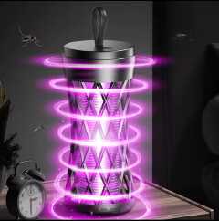 Mosquito killer lamp, Pest control Lamp for Indoor and Outdoor, USB powered, Electric Shock Purple Light Catalyst with Repellent Mosquito Attractor Night Light. Consist of; Cable + brush wiper
