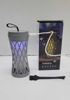 Mosquito killer lamp, Pest control Lamp for Indoor and Outdoor, USB powered, Electric Shock Purple Light Catalyst with Repellent Mosquito Attractor Night Light. Consist of; Cable + brush wiper