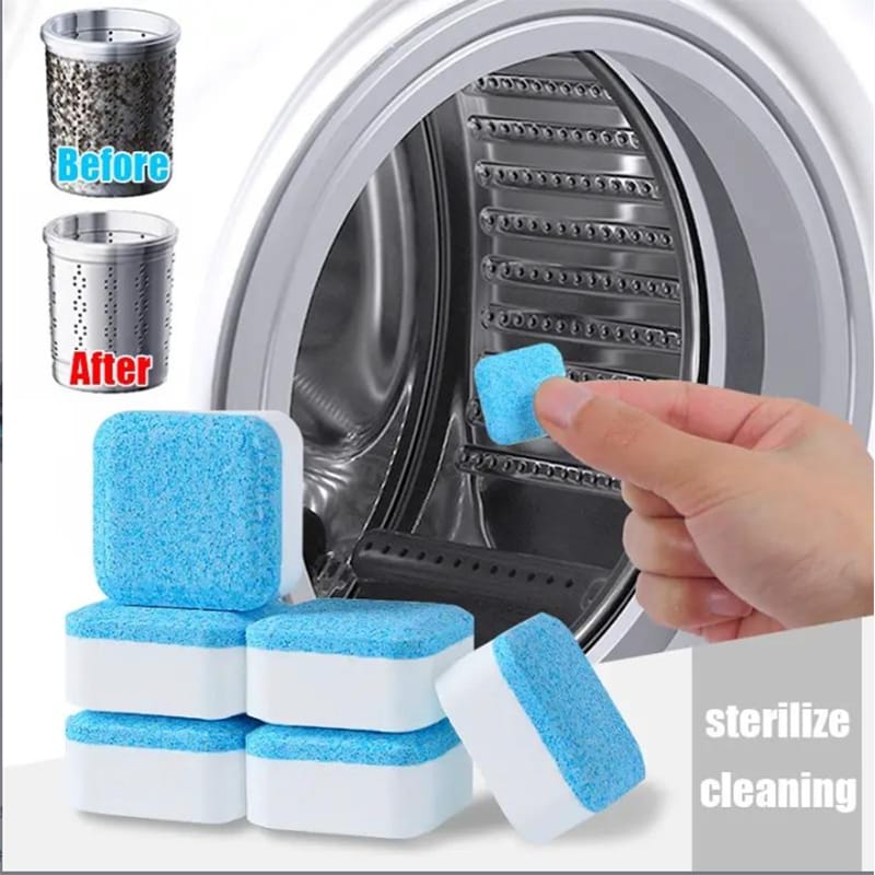 12pcs Drum washing machine antibacterial  cleaning Tablets* kills bacteria♦️powerful decontamination cleaner ♦️for all types of Washing machines♦️set of 12pcs