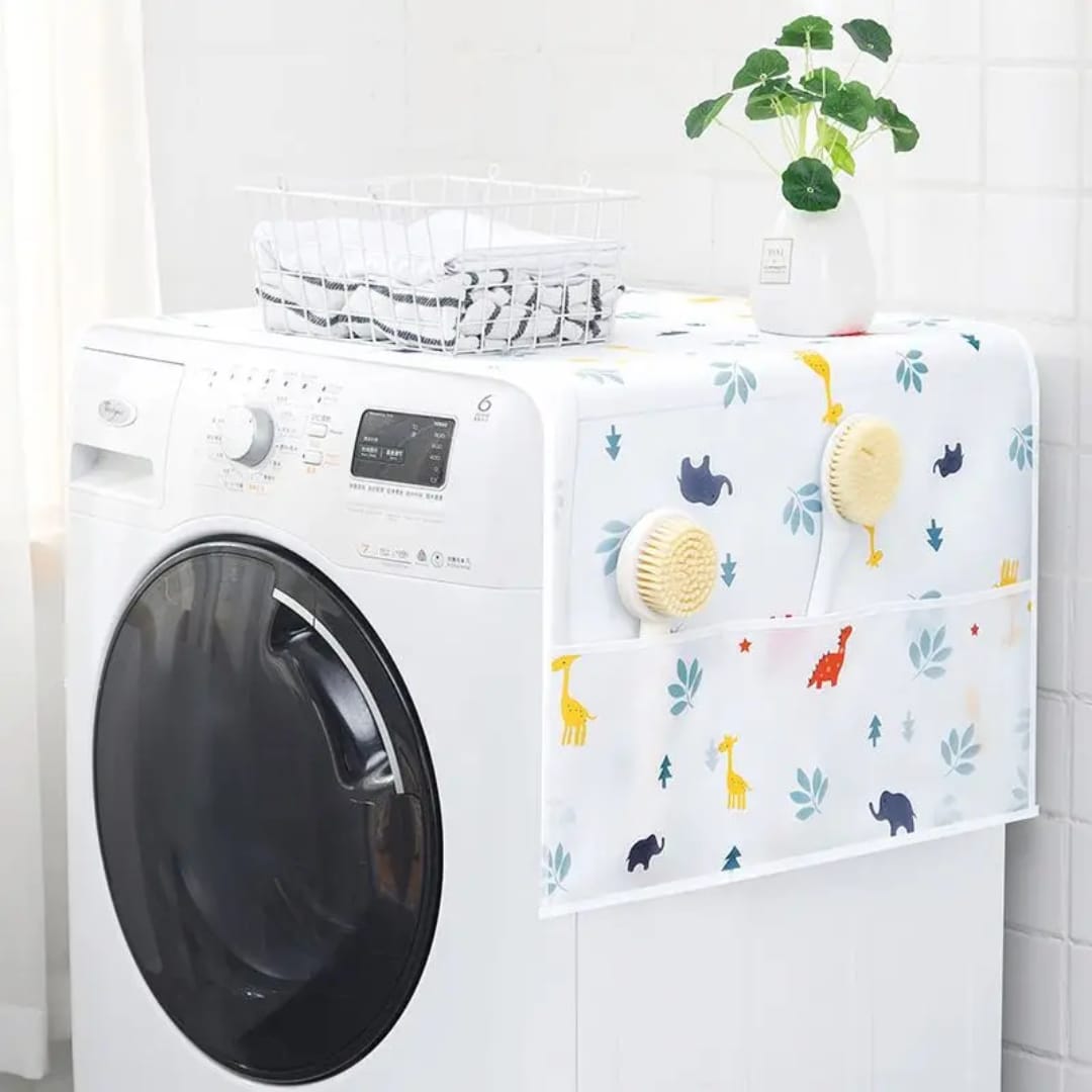 Microwave / fridge / washing machine Dust Cover Size 130x54cm – Protective Fabric Cover  Keep Appliances Clean, Dust-Free and Protected from Grease, waterproof material