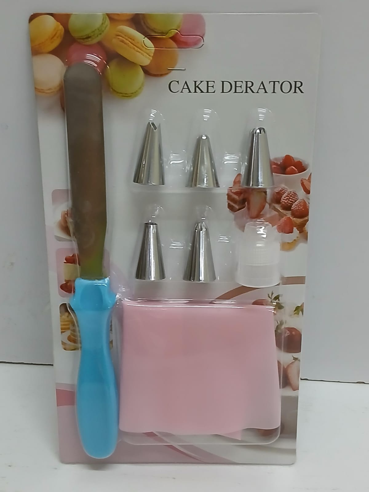 Multifunctional Cake decorating tools, Material: Silicone pastry bag with stainless steel Cake mouth, pipping bag, funnels with and without knife