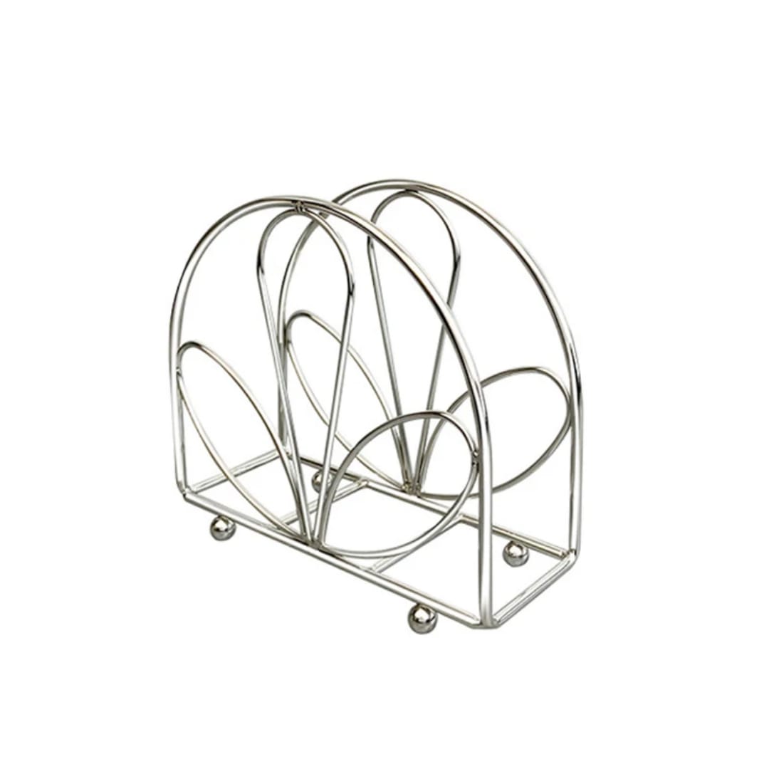 Semi circle tissue holder in gold and silver