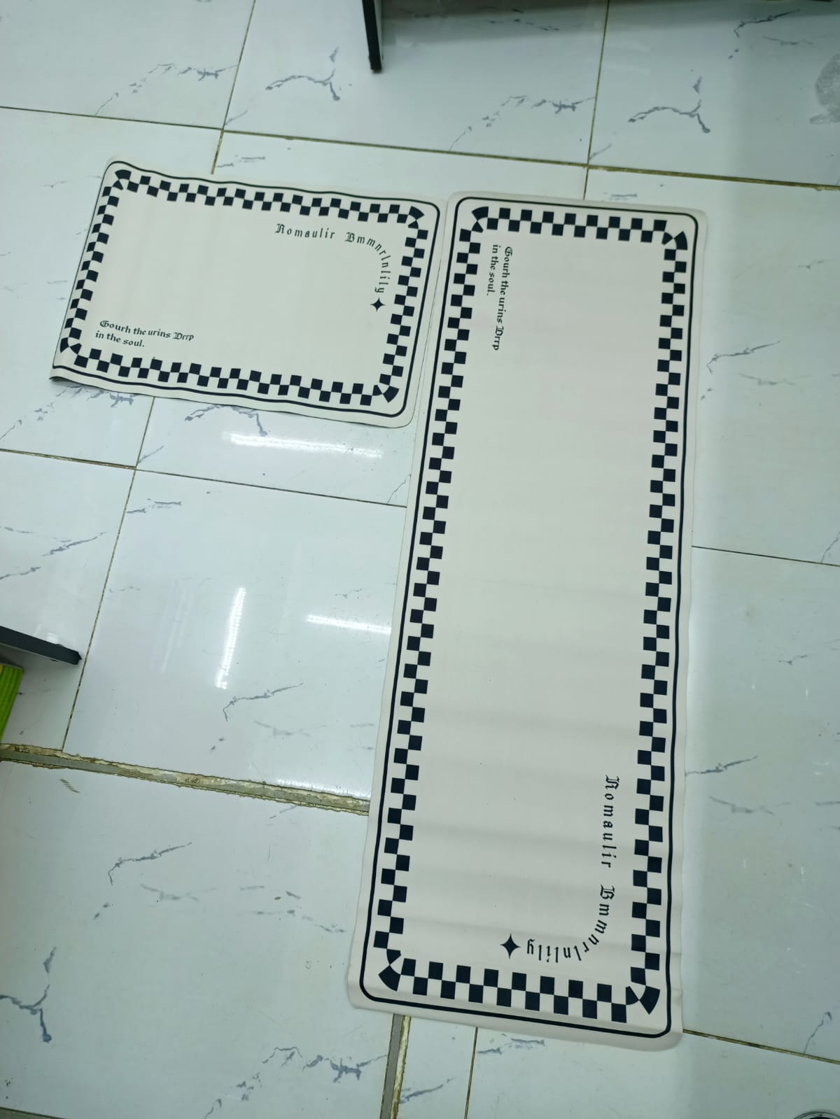 2pc Super Absorbent Kitchen Mat.,➖SOFT Skin friendly➖Rubber anti slip➖Easy to clean➖Can be used in kitchen, bathroom, bedroom and balcony