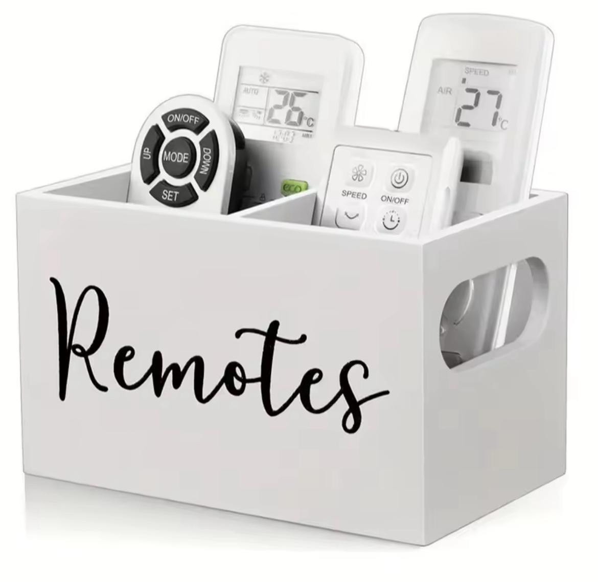 Remote Control Organizer Box ✅ Neat & stylish storage✅ Keeps all remotes in one place✅ Durable, portable & space-saving