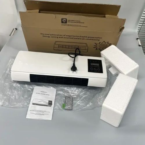 1800w Wall Mounted Air Conditioner Cooling Heating Dual Use Hot Fan Household Wall Hanging Air Conditioner and Heater with Remote 2 1n 1